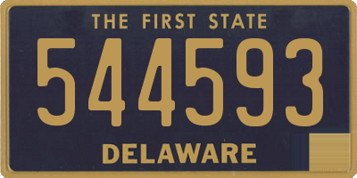 DE license plate 544593