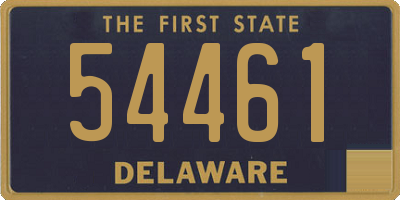 DE license plate 54461