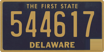 DE license plate 544617