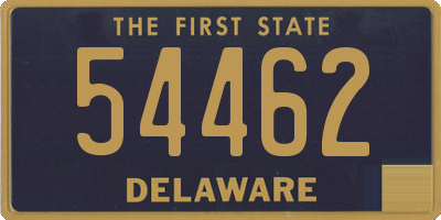 DE license plate 54462