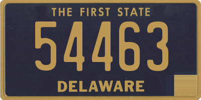 DE license plate 54463