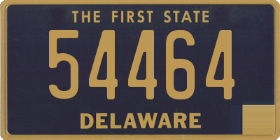 DE license plate 54464