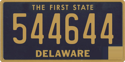 DE license plate 544644