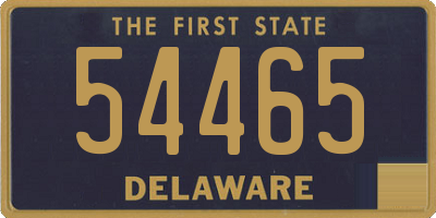 DE license plate 54465