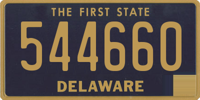 DE license plate 544660