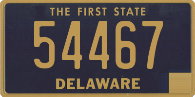 DE license plate 54467