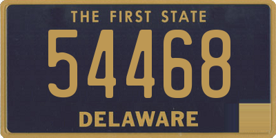 DE license plate 54468