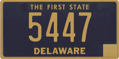 DE license plate 5447