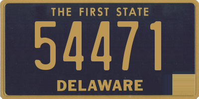DE license plate 54471