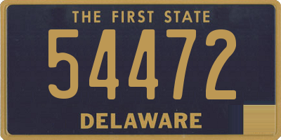 DE license plate 54472