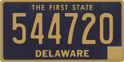 DE license plate 544720