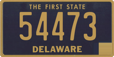 DE license plate 54473