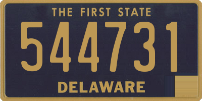DE license plate 544731