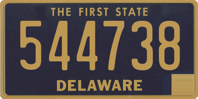 DE license plate 544738