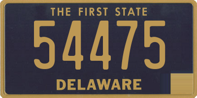 DE license plate 54475