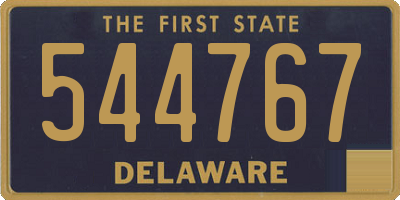 DE license plate 544767