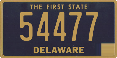 DE license plate 54477