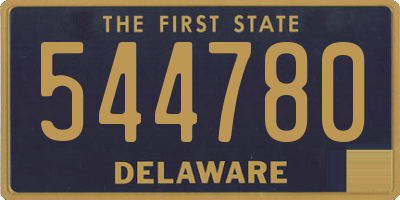 DE license plate 544780