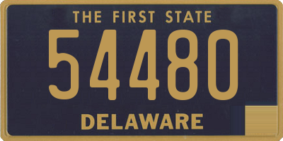 DE license plate 54480