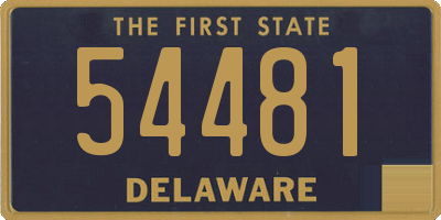 DE license plate 54481