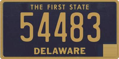 DE license plate 54483