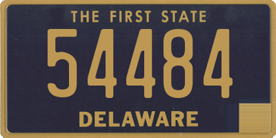 DE license plate 54484