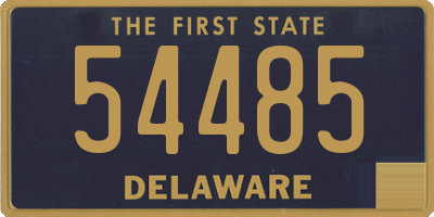 DE license plate 54485