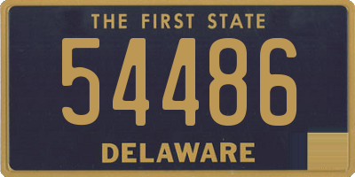 DE license plate 54486