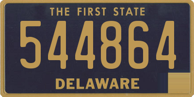 DE license plate 544864