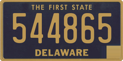 DE license plate 544865