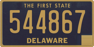 DE license plate 544867