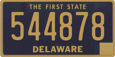 DE license plate 544878