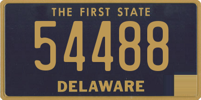 DE license plate 54488