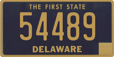 DE license plate 54489
