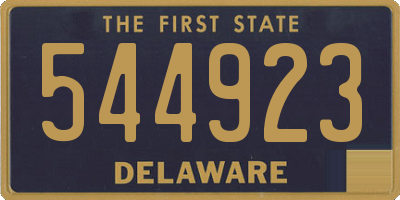 DE license plate 544923