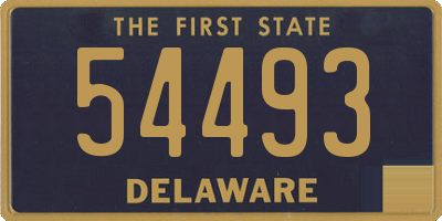 DE license plate 54493