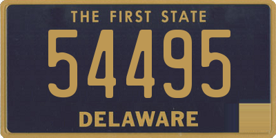 DE license plate 54495