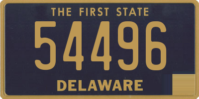 DE license plate 54496