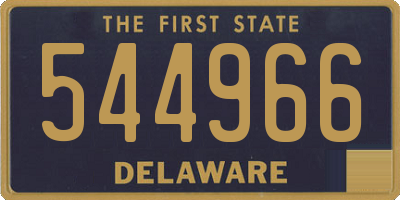 DE license plate 544966