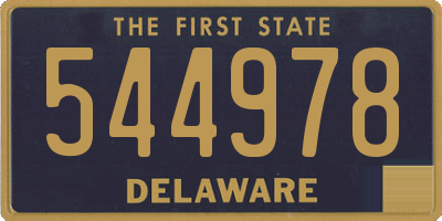 DE license plate 544978
