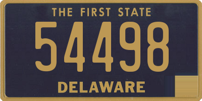 DE license plate 54498