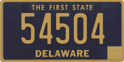 DE license plate 54504