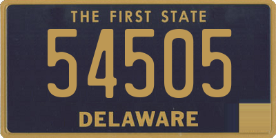 DE license plate 54505