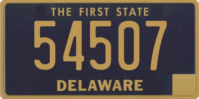 DE license plate 54507