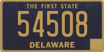 DE license plate 54508