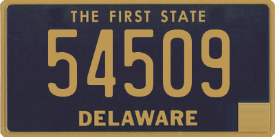 DE license plate 54509