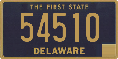 DE license plate 54510