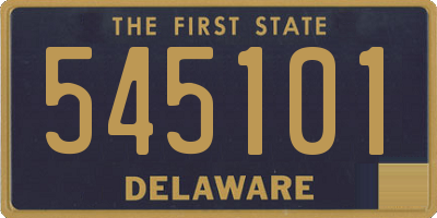 DE license plate 545101