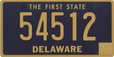 DE license plate 54512