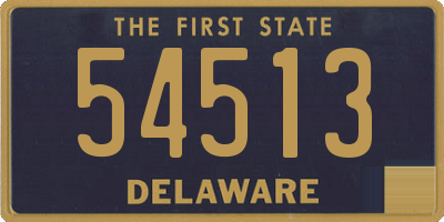 DE license plate 54513